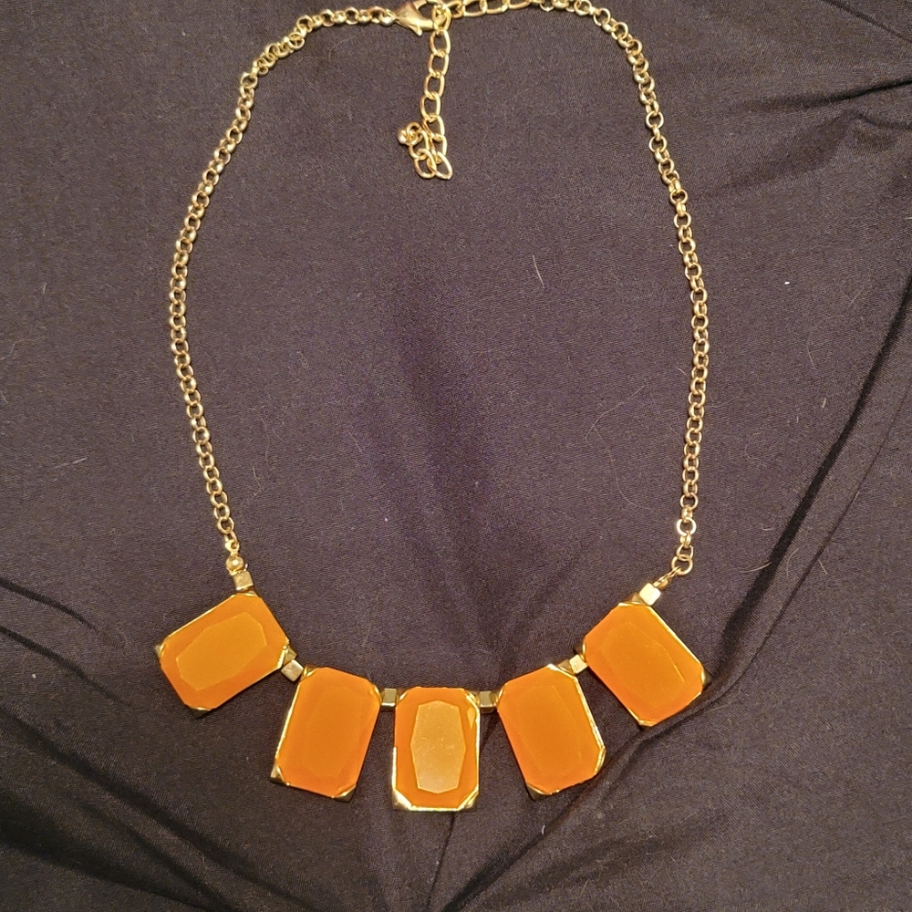 Orange & Gold Necklace